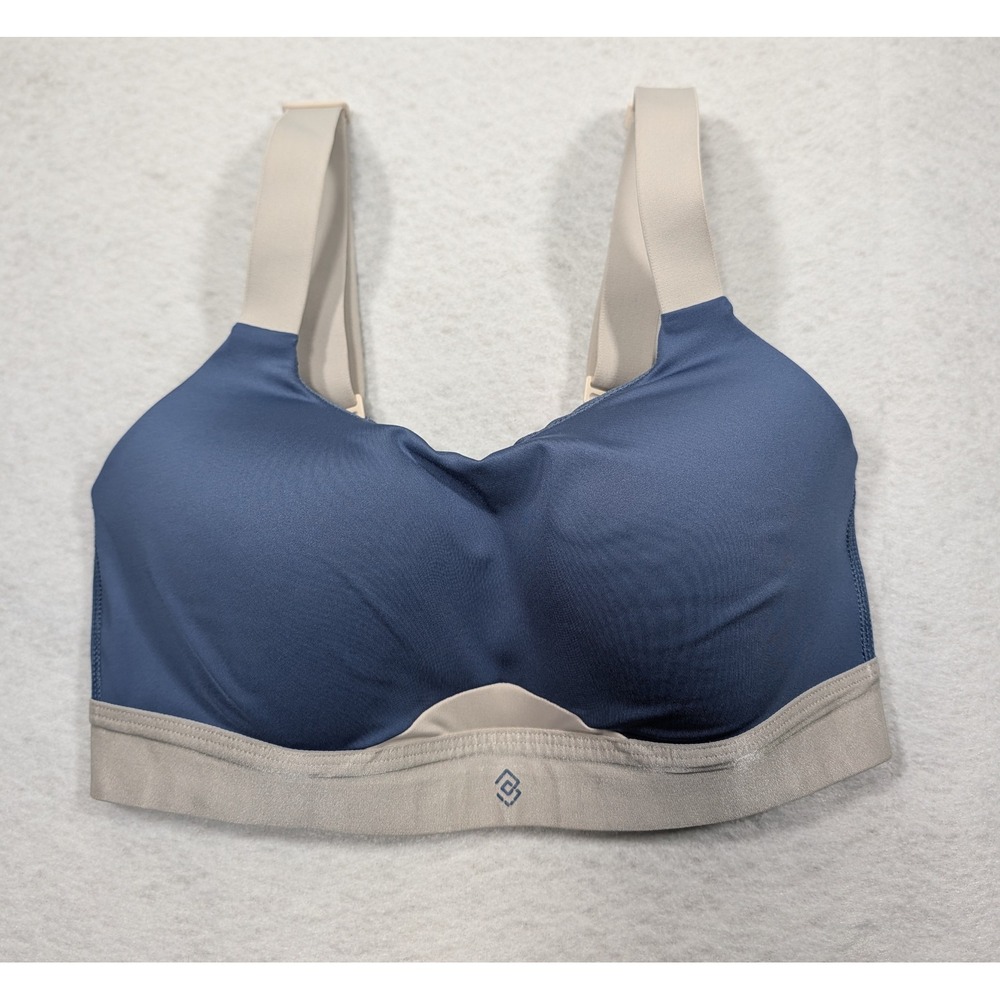 ThirdLove Kinetic High Impact Sports Bra Blue Taupe 32D Molded Cup Adjustable